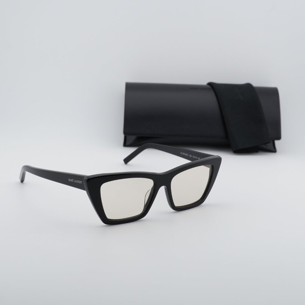 Saint Laurent SL 276 MICA 038 Sunglasses - Shiny Black/Yellow - Picture 5 of 10